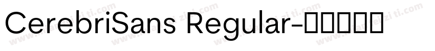 CerebriSans Regular字体转换